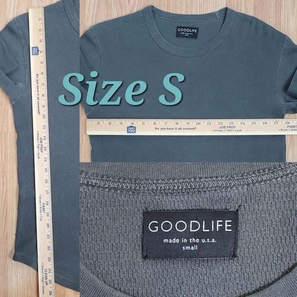 Goodlife | Shirts | Nwt Goodlife Sun Faded Thermal T Shirt Black Crew ...